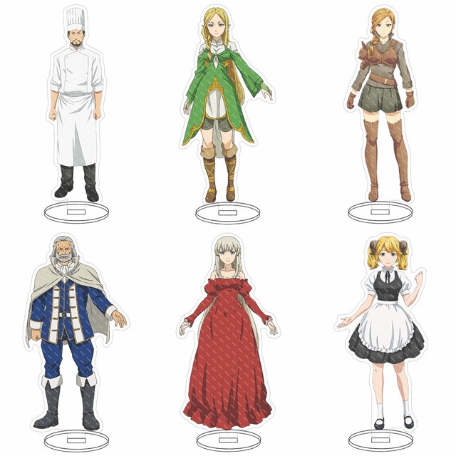 Anime Isekai Shokudou Sarah Kuro Tatsugoro Artorius Heinrich Adelheid  Cosplay Acrylic Stand Display Figure Charm Desk Decor Toy - AliExpress